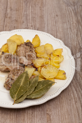 lamb with potatoes