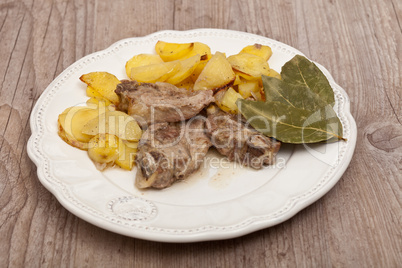 lamb with potatoes