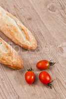 Baguette and tomatoes