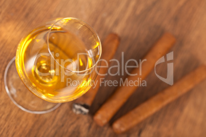 Whisky and cigars