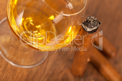 Whisky and cigars