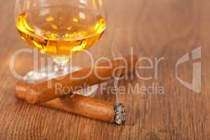 Whisky and cigars