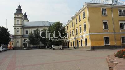 city square of Ivano-Frankivsk Ukraine