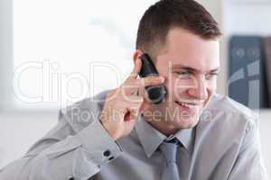 Businessman talking on the cellphone