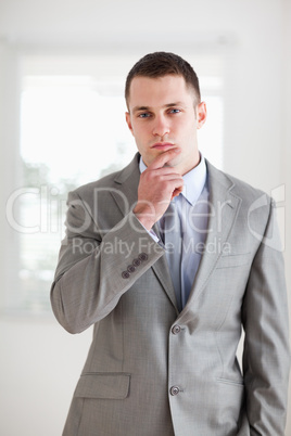 Businessman thinking