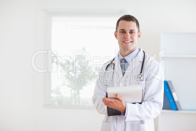 Doctor having good news for his patient