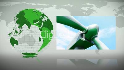 Globus und alternative Energie