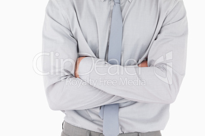 Businessman with his arms crossed