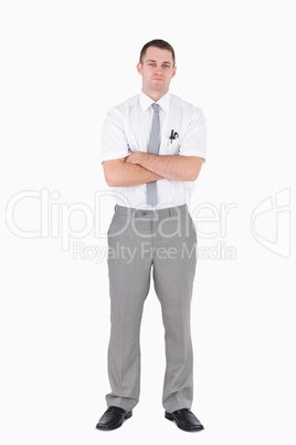 Portrait of an office worker with the arms crossed