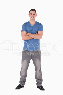 Portrait of a young man standing up