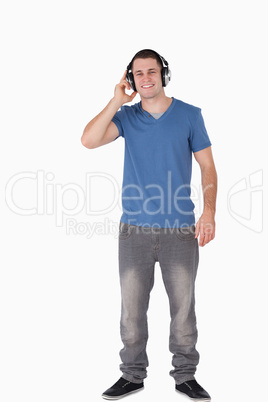 Portrait of a man with headphones