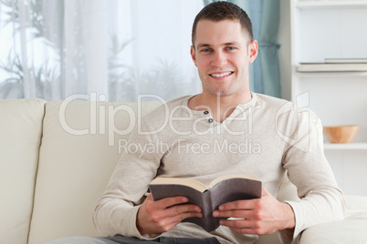 Man holding a book