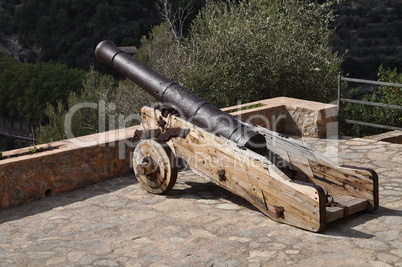 Kanone in Deia, Mallorca