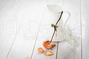 Krug mit getrocknetet Rose - Jar with dried Rose