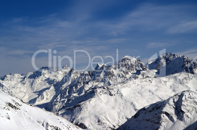 View from the slope of Mount Elbrus