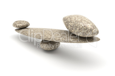 Harmony and Balance: Pebble stability scales