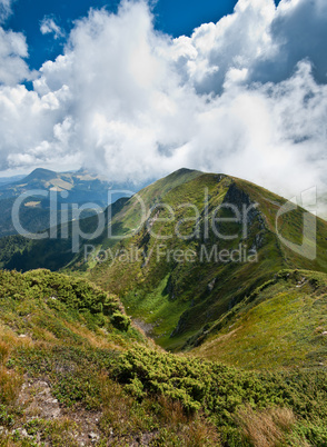 Hiking: Carpathian mountains landscape