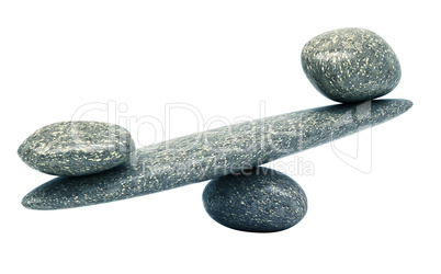Pebble stability scales with stones