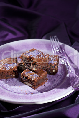 Lavender chocolate brownies