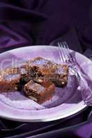 Lavender chocolate brownies