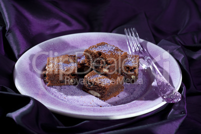 Lavender chocolate brownies