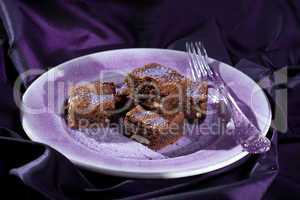 Lavender chocolate brownies