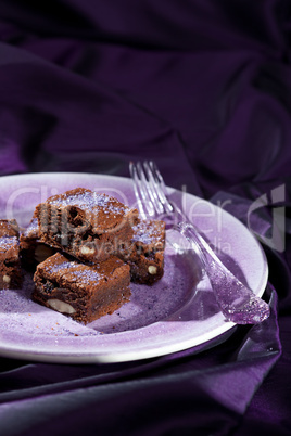 Lavender chocolate brownies