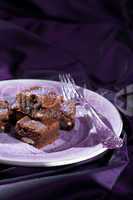 Lavender chocolate brownies