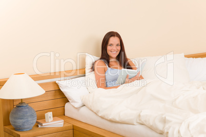 Bedroom - young woman read book in bed
