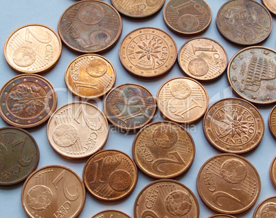 Euro coins