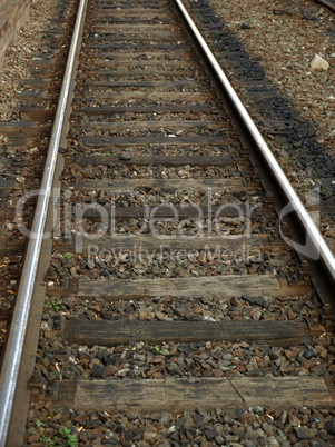 Railway railroad tracks