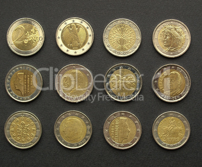 Euro coins