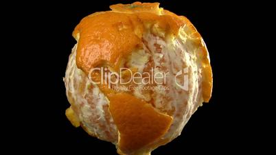 Planet earth made of orange