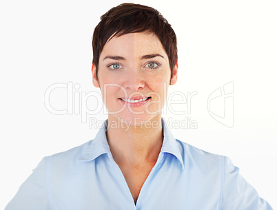 Close up of a smiling woman