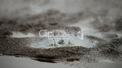 Close up Of Volcanic Steam Reaching the Surface