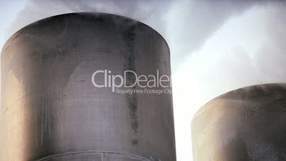 Chimneys & Steam from Geothermal Energy Plant