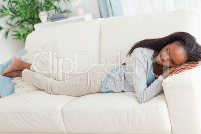 Woman taking a nap
