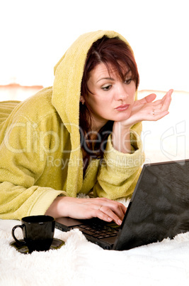 woman with laptop