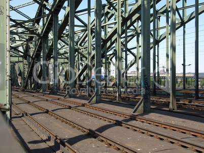 Railway railroad tracks