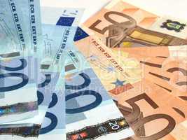 Euro bankonotes background