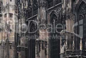 Gothic cathedral church, Vienna, Austria
