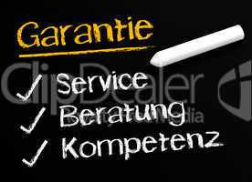Garantie: Service - Beratung - Kompetenz
