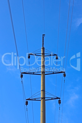 High voltage transmission pillar