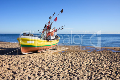 Boat on a Sandy Beach