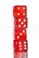 classic red dice