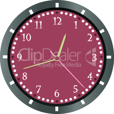 wall clock isolated on white background vector