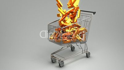 Gold in the shopping cart