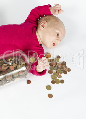 nursling with money