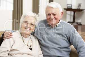 Portrait Of Happy Senior Couple At Home