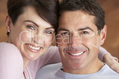Portrait Of Romantic Young Couple